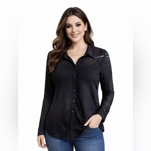 Eyeshadow Black Sheer Shimmer Top